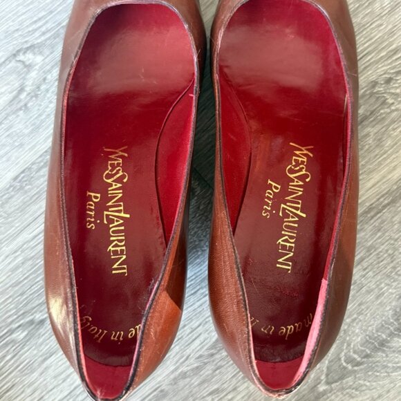 YVES SAINT LAURENT YSL Vintage Classic Pump Women's Heel Dress Shoes, 7.5 - Picture 3 of 8